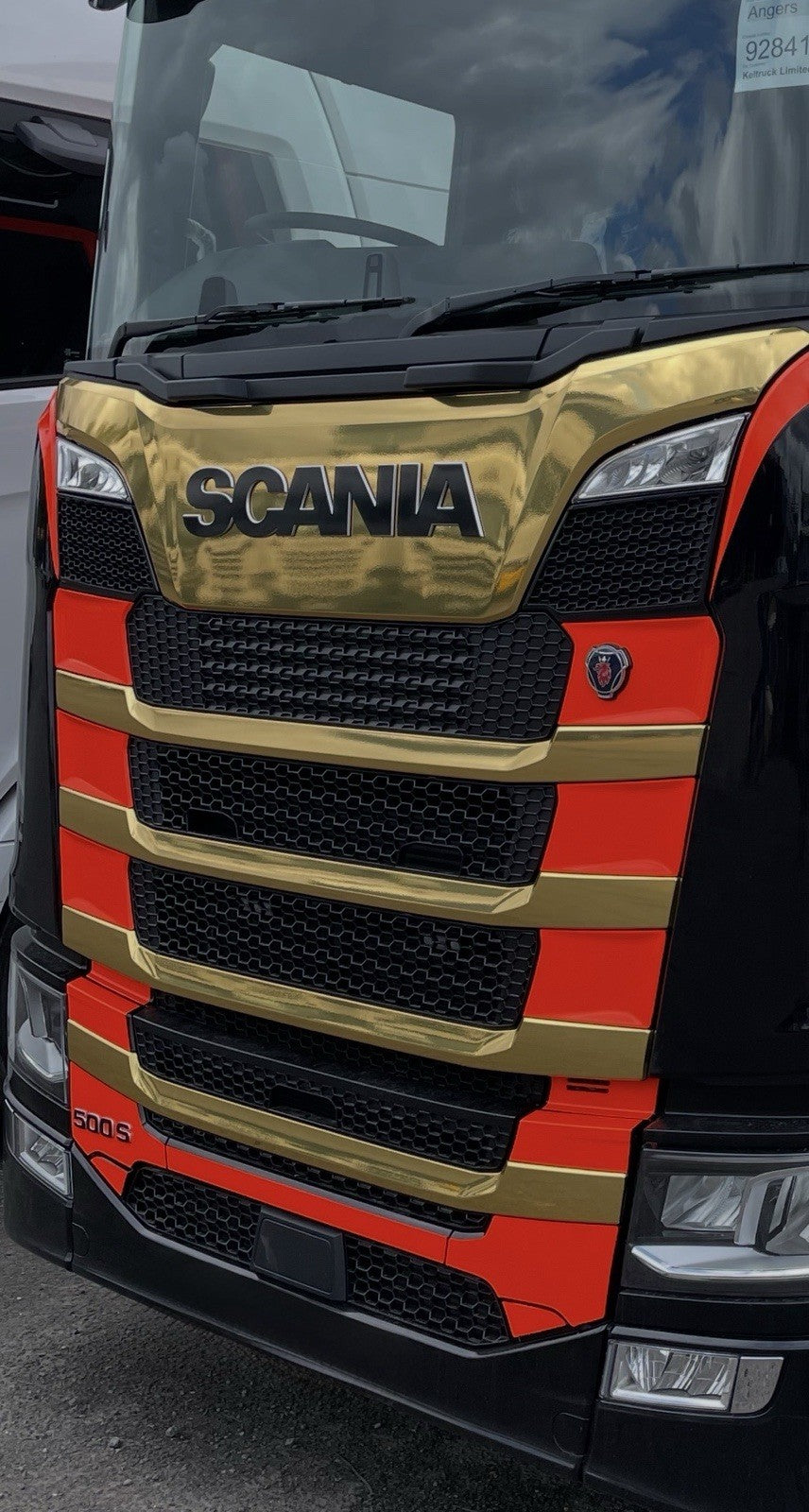 SCANIA  Cab R &S Cab Front Badge sticker decal. New Gen 2017-26. Any Colour.