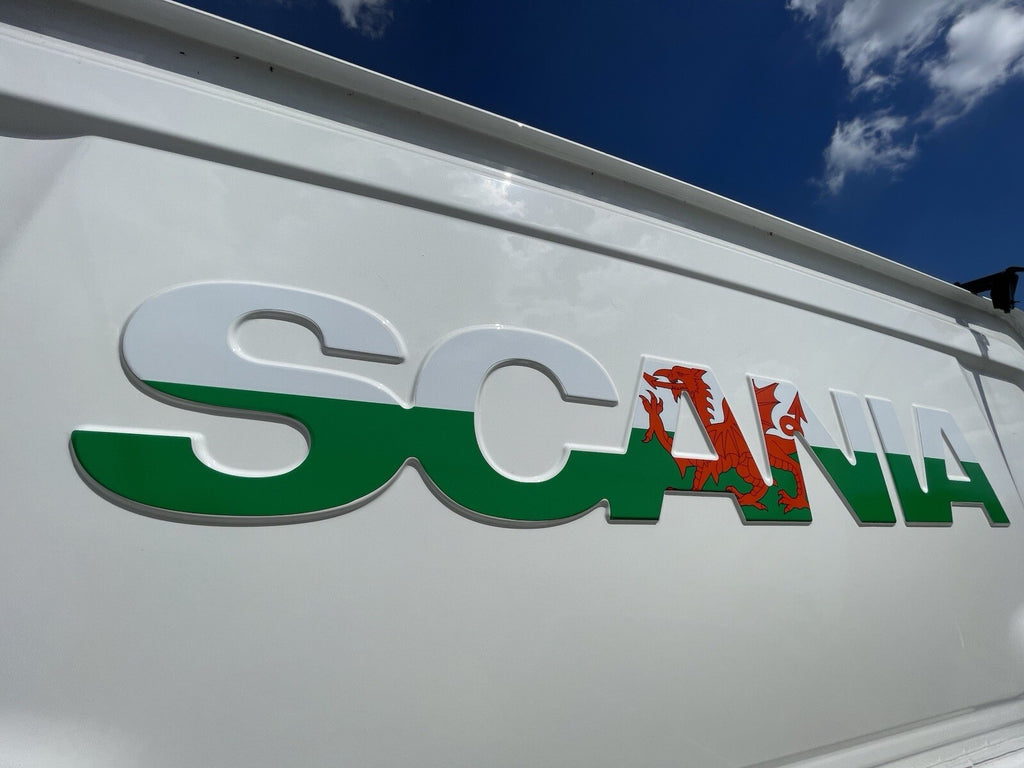 SCANIA Rear Cab WELSH FLAG sticker decal for New generation cab 2017-present