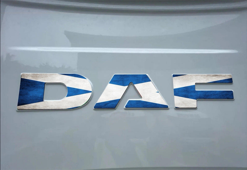 DAF XF / XG SCOTLAND FLAG REAR Cab sticker decal For New Gen 2022-26 truck