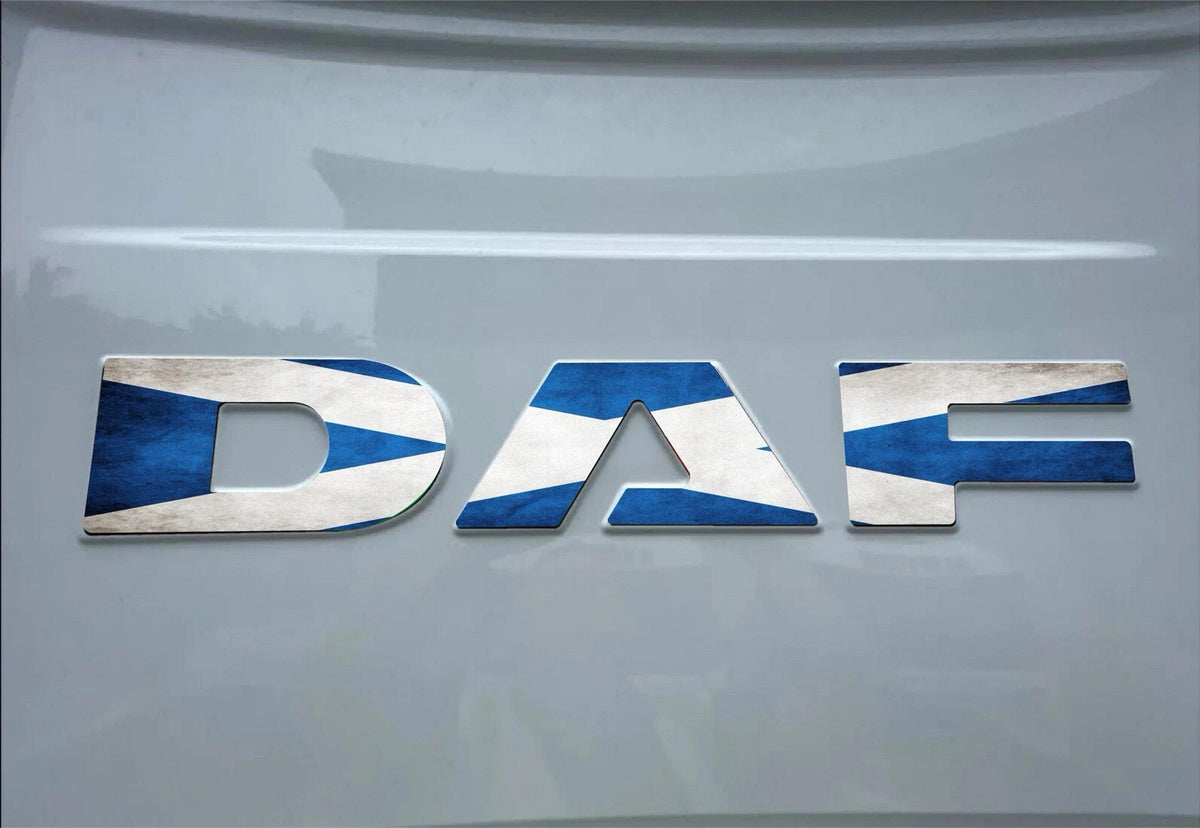 DAF XF / XG SCOTLAND FLAG REAR Cab sticker decal For New Gen 2022-26 truck