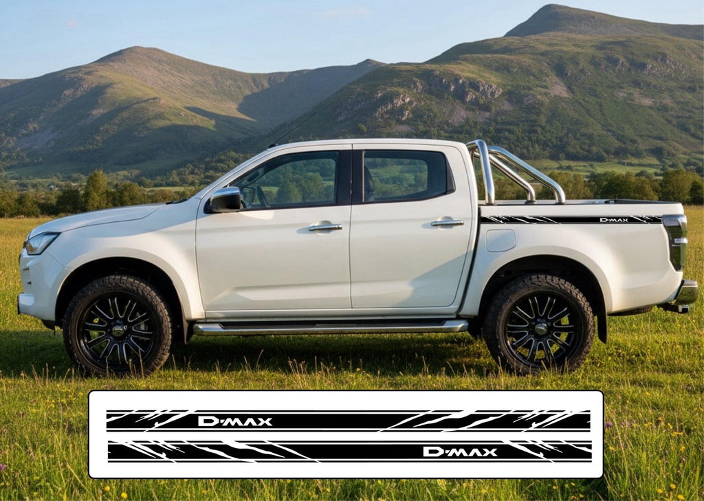 Isuzu D-Max  Side Stripe Decals Vinyl Stickers Graphics X 2 *Any Colour