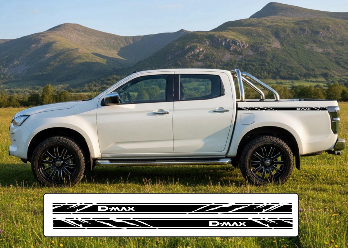 Isuzu D-Max  Side Stripe Decals Vinyl Stickers Graphics X 2 *Any Colour