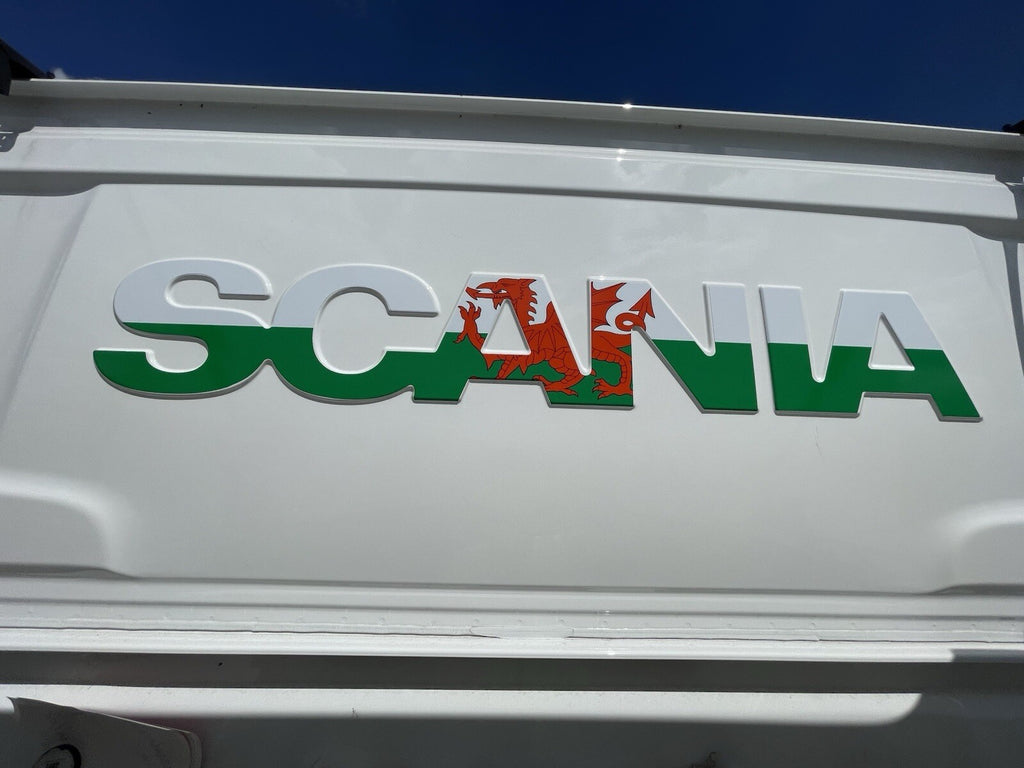 SCANIA Rear Cab WELSH FLAG sticker decal for New generation cab 2017-present