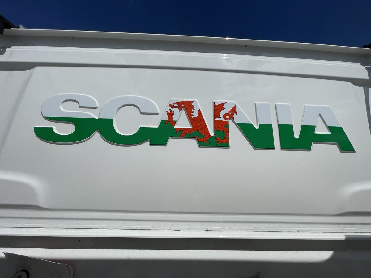 SCANIA Rear Cab WELSH FLAG sticker decal for New generation cab 2017-present