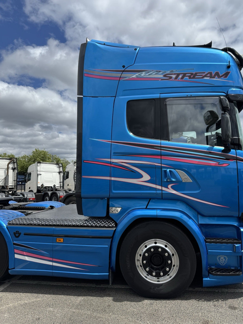 Scania Bluestream Full Graphics Decal Kit. Both Sides