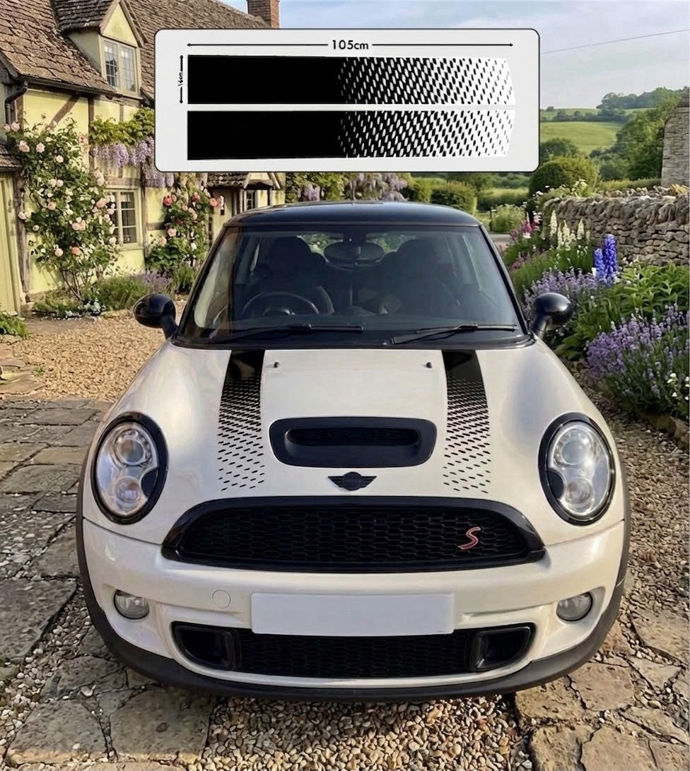MINI Bonnet Stripe Kit New Style Vinyl Decal Sticker Mini Cooper S F56 F55