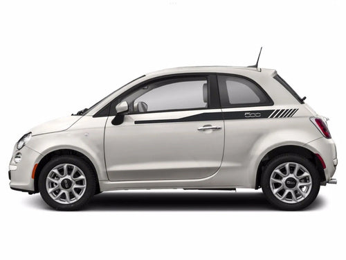 Fits Fiat 500 side racing stripes stickers,decals,graphics. * Any Colour