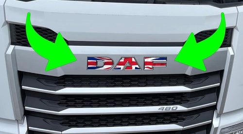 DAF XF / XG UNION JACK FLAG Front Cab sticker decal For New Gen 2022-26 truck