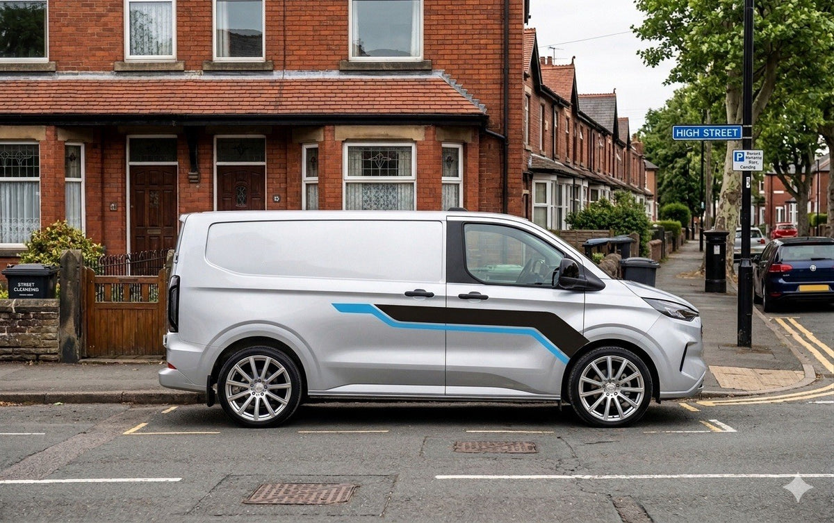 Ford Transit Custom Tourneo M sport 2x Side Stripes Decals Stickers