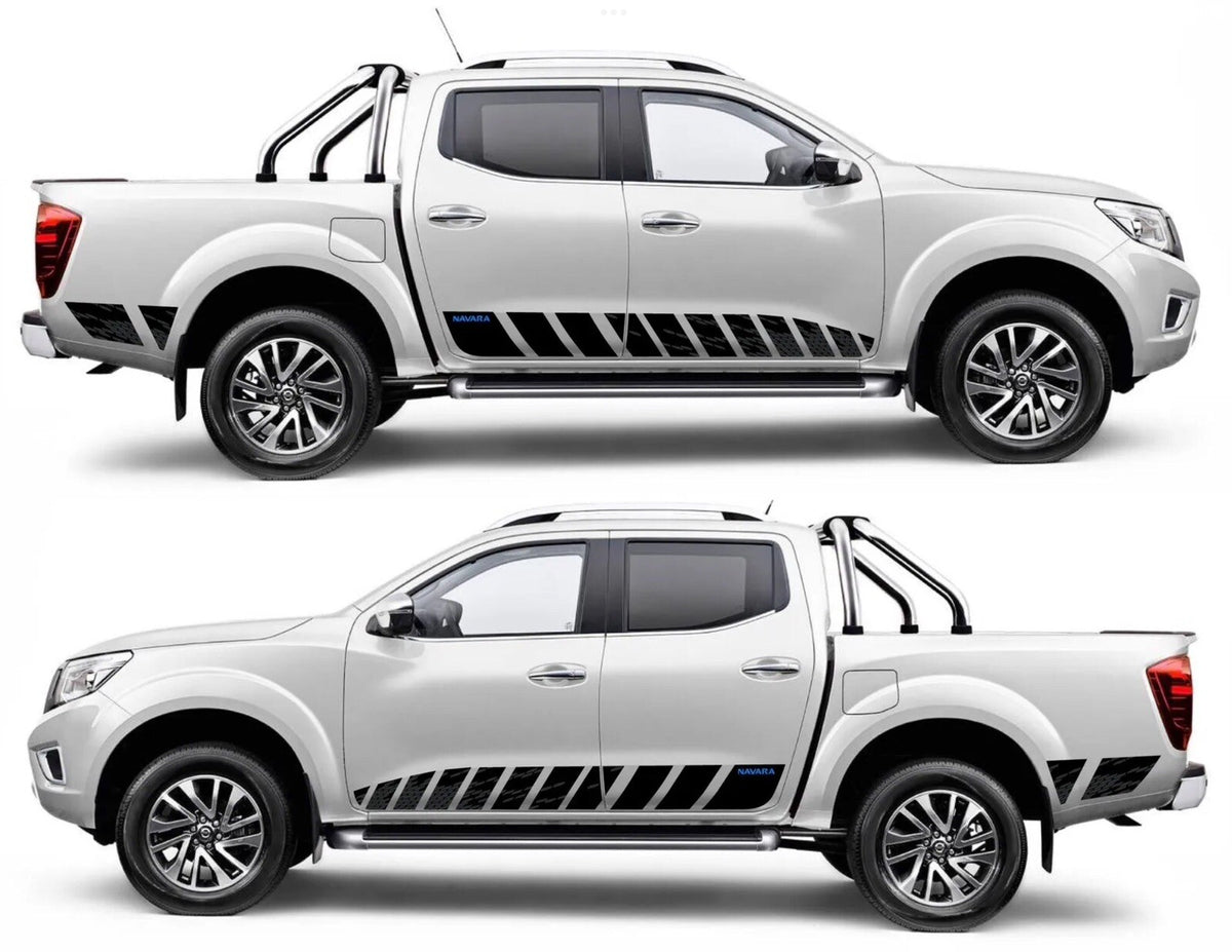 Fits Nissan NP300 (BLUE) NAVARA 2016 - 22 N-Guard STYLE decal PRINTED Stickers.