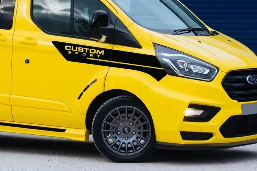 FORD TRANSIT CUSTOM SPORT VAN SIDE DECALS VINYL STICKERS GRAPHICS
