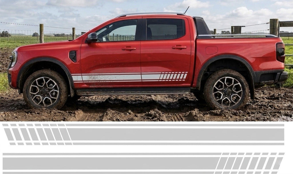 FORD RANGER Side Stripes Decals Stickers Graphics *Any Colour