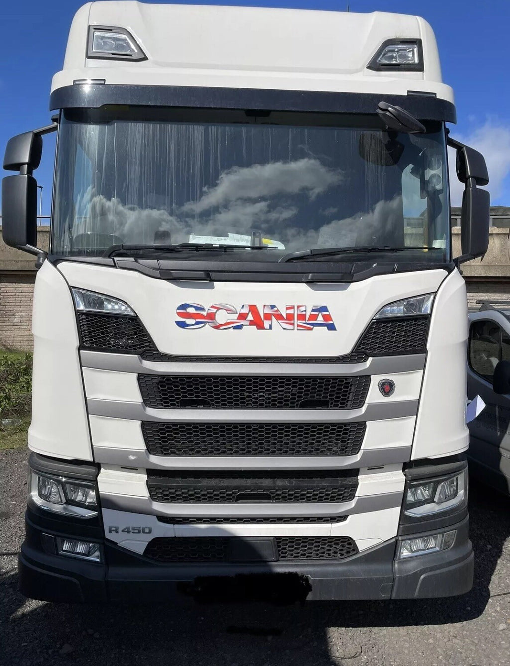 SCANIA  R &S Cab Front Badge sticker  cabs . New Gen 2017-26 truck. Union Flag