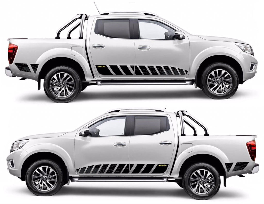 Fits Nissan NP300 (YELLOW) NAVARA 2016-22 N-Guard style decal PRINTED Stickers.