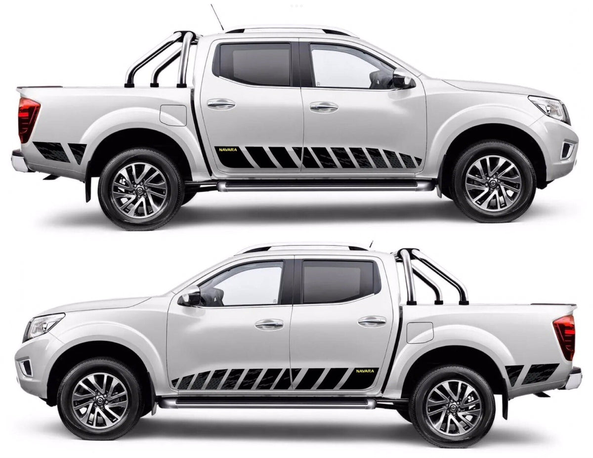 Fits Nissan NP300 (YELLOW) NAVARA 2016-22 N-Guard style decal PRINTED Stickers.