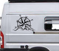Camper Van Caravan Compass Mountain Vinyl Decals For Sticker Graphic  LARGE 2x