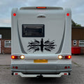 UNION JACK FLAG CAMPERVAN MOTORHOME CARAVAN VAN. STICKERS DECALS  *Any colour