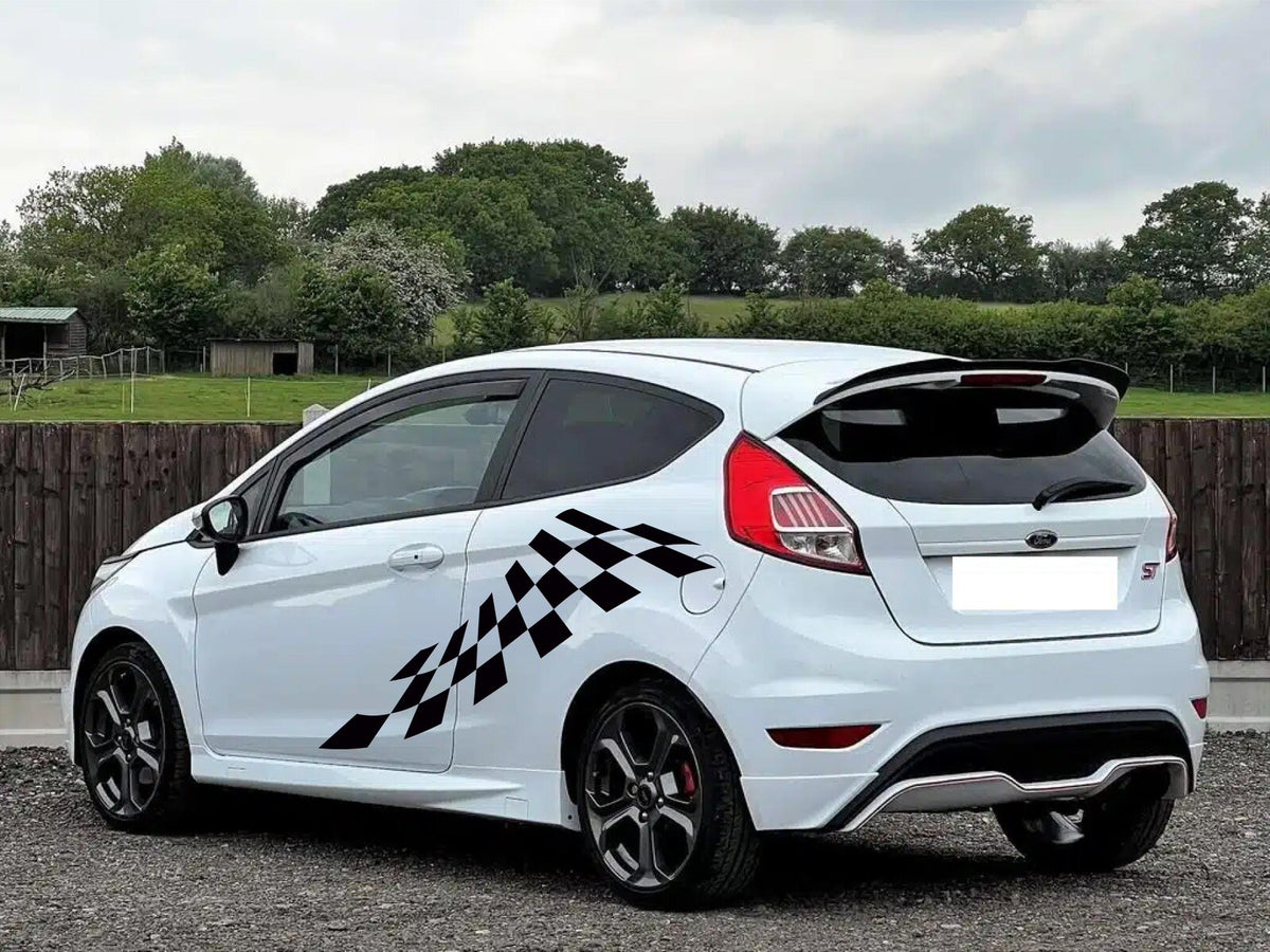 FORD FIESTA ST GRAPHICS STICKERS GRAPHICS MK6 CHEQUERS *Any Colour