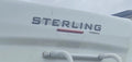 Sterling Caravan Rear vinyl decal Dark Grey & Lighter Grey Outline 820mm x 60mm