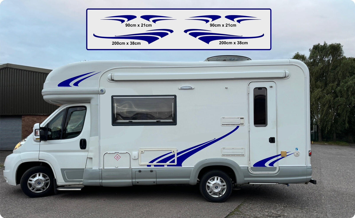 MOTORHOME Stripes for camper, Horse Box, Van  Caravan Decals, Stickers, Graphics