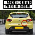Black Box Fitted. Please Be Patient Car Sticker. Decal. New Driver Safety