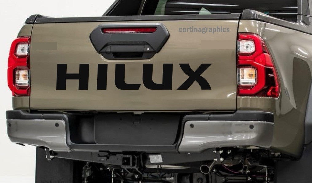 TOYOTA HILUX TAILGATE STICKER 4x4 DECAL PICK UP OFFROAD 