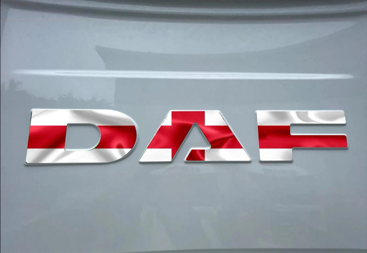 DAF XF / XG ENGLAND FLAG REAR Cab sticker decal For New Gen 2022-26 truck