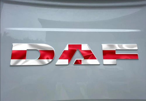DAF XF / XG ENGLAND FLAG REAR Cab sticker decal For New Gen 2022-26 truck