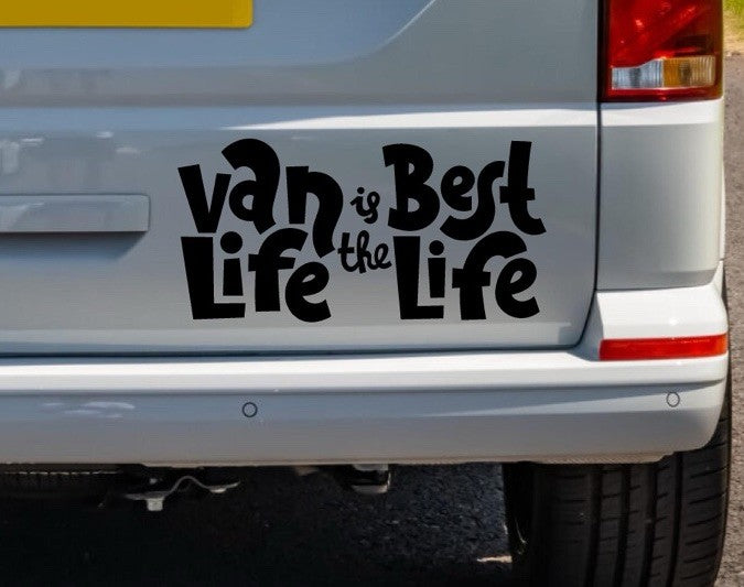 VW VAN LIFE is the BEST LIFE. CAMPER VAN GRAPHICS STICKERS DECALS *Any Colour
