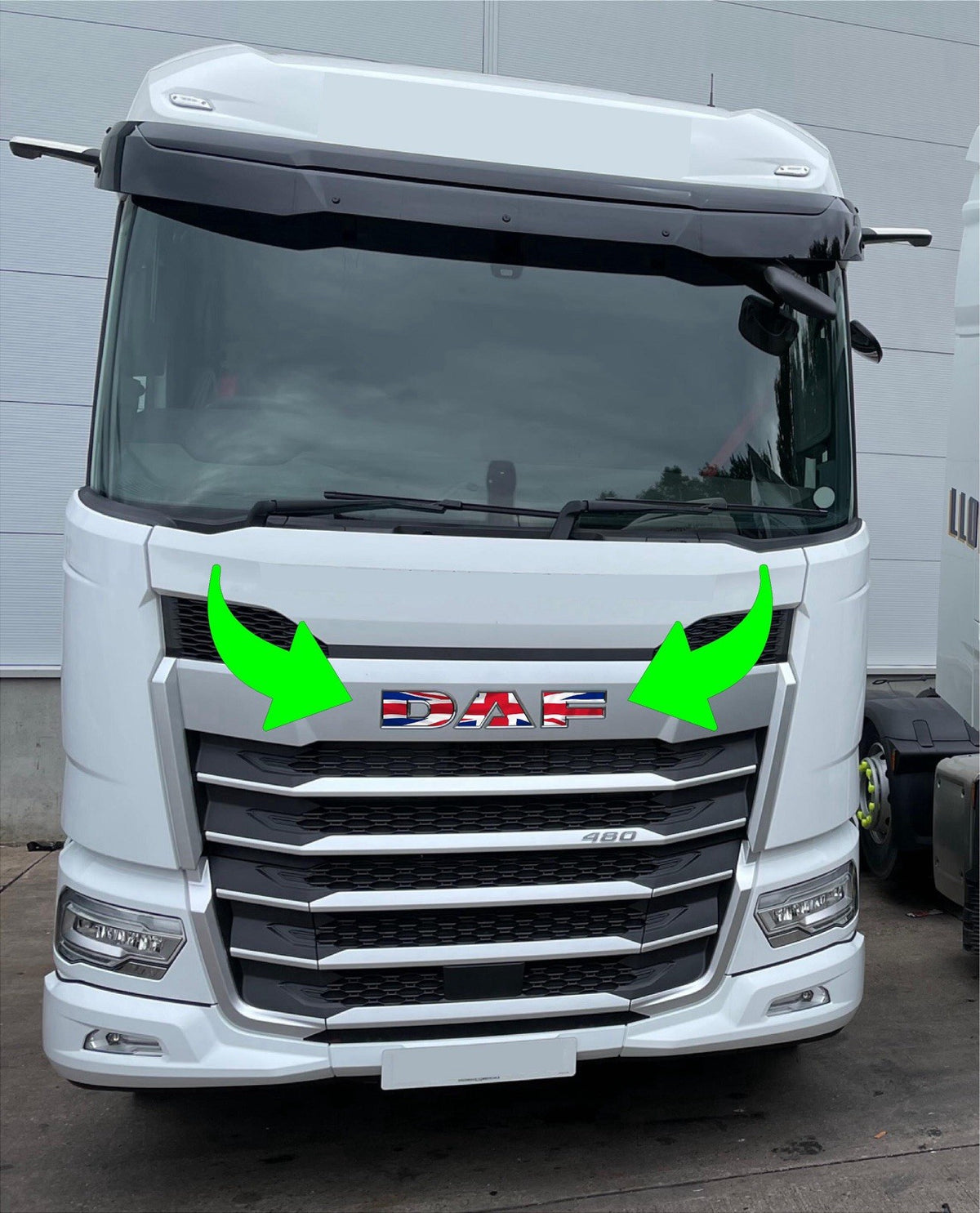 DAF XF / XG UNION JACK FLAG Front Cab sticker decal For New Gen 2022-26 truck