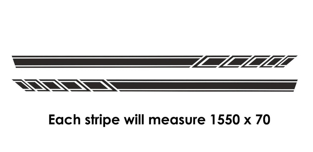 FORD FIESTA ST STRIPES GRAPHICS STICKERS CHEQUERS *Any Colour