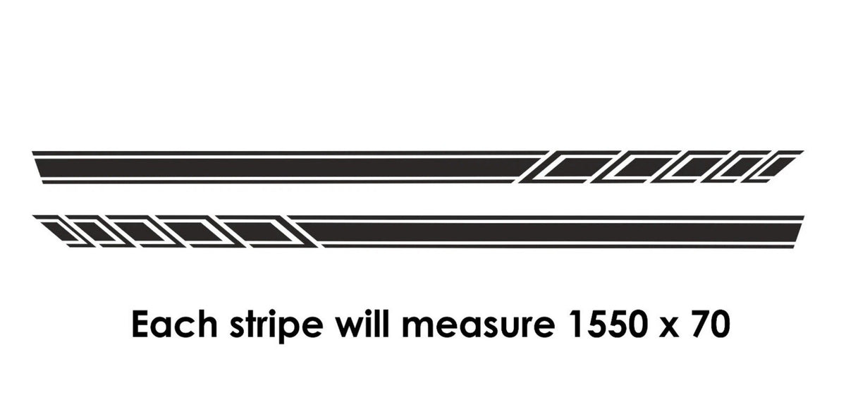 FORD FIESTA ST STRIPES GRAPHICS STICKERS CHEQUERS *Any Colour