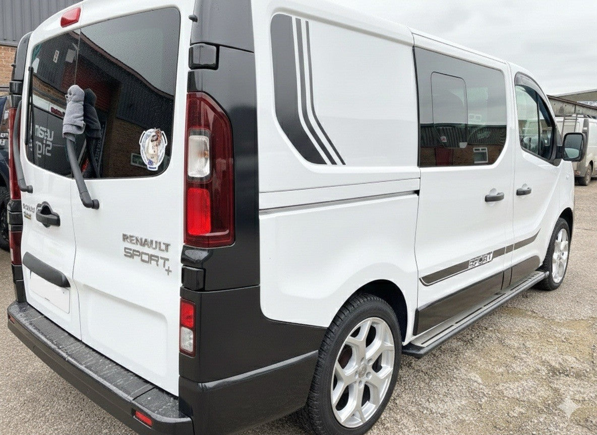 FITS RENAULT TRAFIC SPORT VINYL GRAPHICS STICKERS DECALS STRIPES  *ANY COLOUR