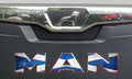 MAN  Cab Front Badge sticker decal. New Gen 2021-26 truck. SCOTLAND FLAG DESIGN
