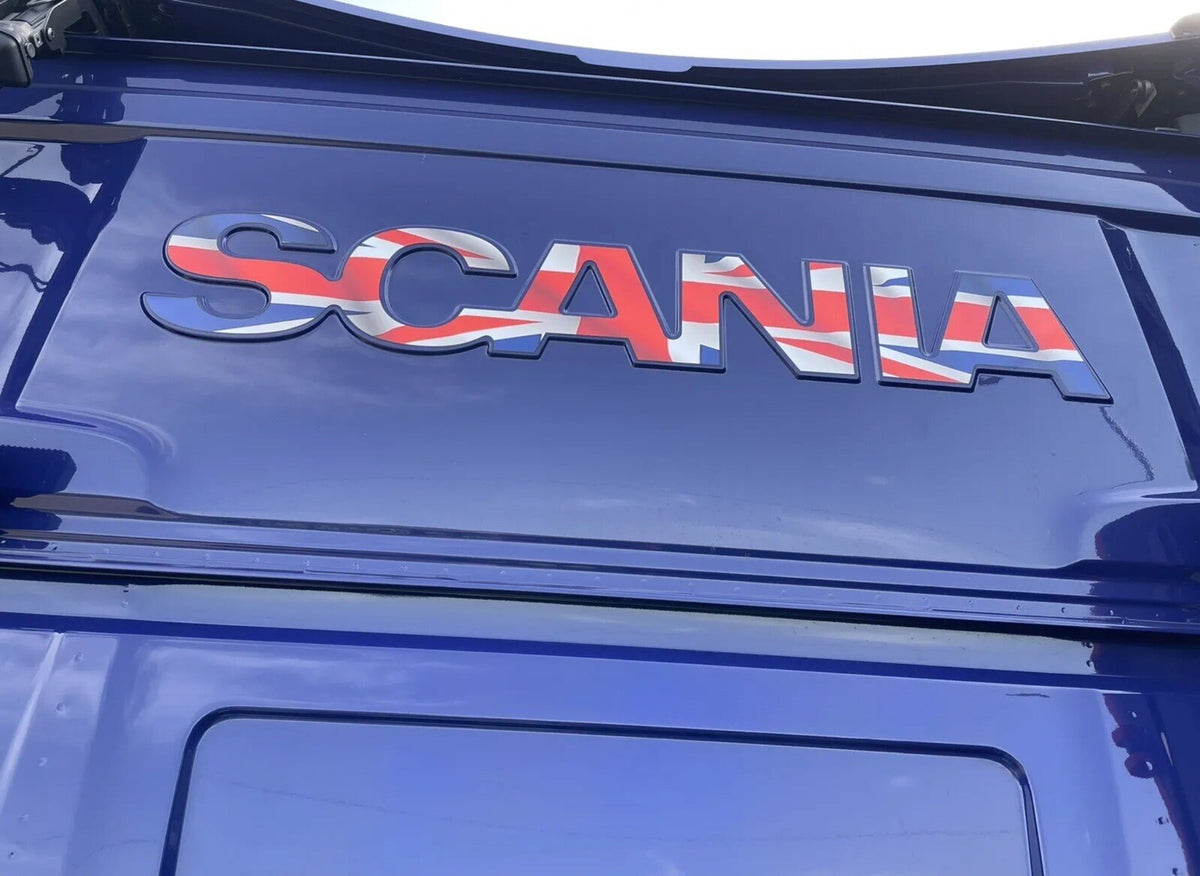 SCANIA Rear Cab UNION JACK sticker decal for New generation cab 2017-26