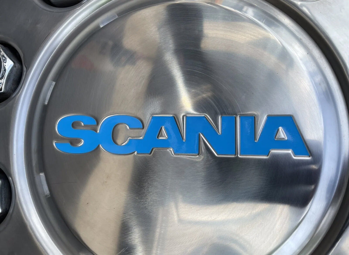 SCANIA wheel trim stickers x 4 *ANY COLOUR