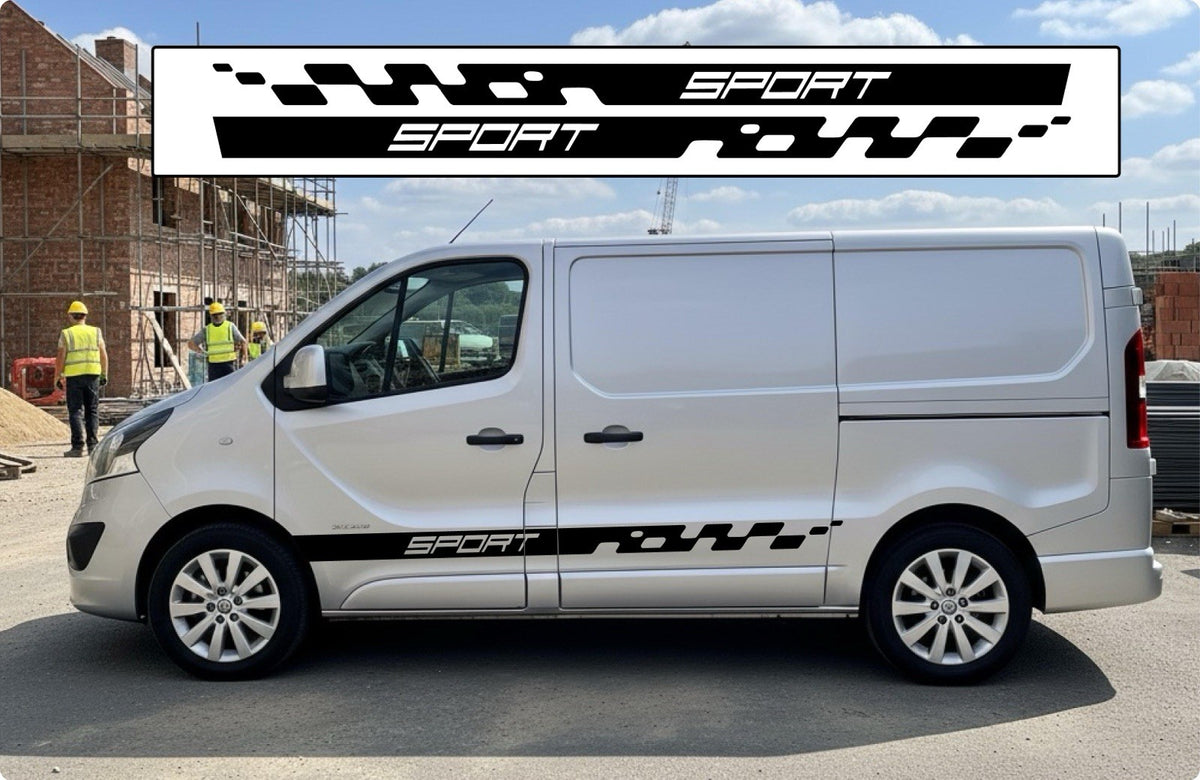 RENAULT TRAFIC SWB SPORT VINYL GRAPHICS STICKERS DECALS STRIPES  *ANY COLOUR
