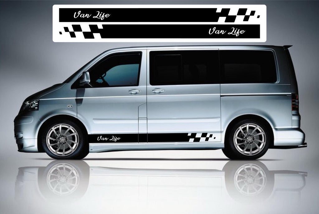 VW TRANSPORTER  “VAN LIFE” VAN GRAPHICS STICKERS CAMPER *Any Colour. SWB & LWB