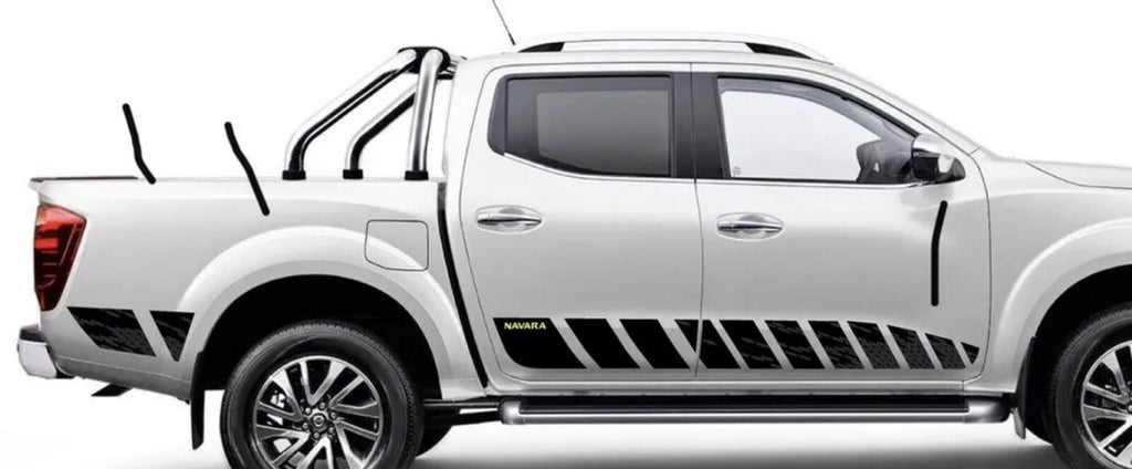 Fits Nissan NP300 (YELLOW) NAVARA 2016-22 N-Guard style decal PRINTED Stickers.