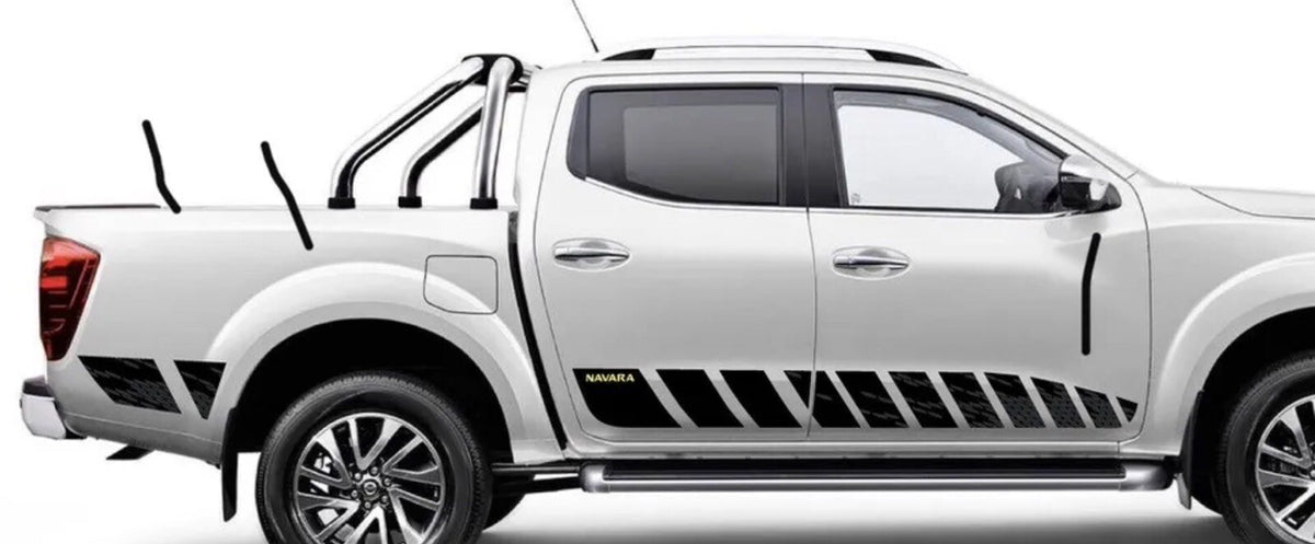 Fits Nissan NP300 (YELLOW) NAVARA 2016-22 N-Guard style decal PRINTED Stickers.