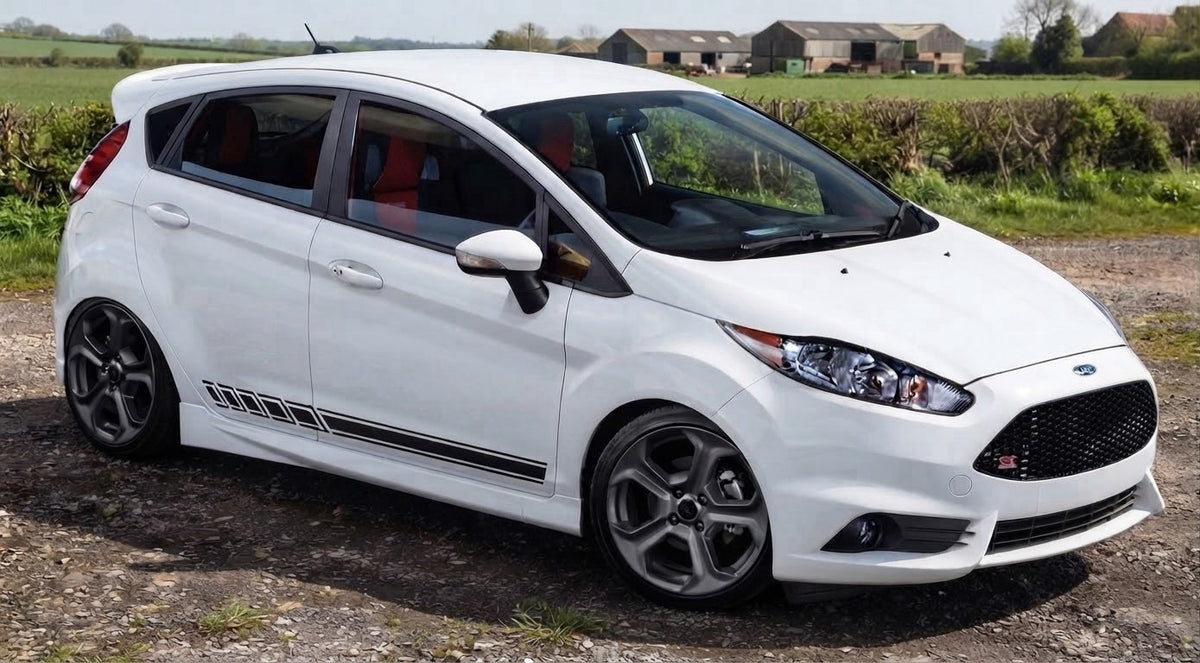 FORD FIESTA ST STRIPES GRAPHICS STICKERS CHEQUERS *Any Colour
