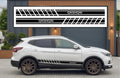 Nissan Qashqai Side Racing Stripes Decals Car Stickers Vinyl Graphics 