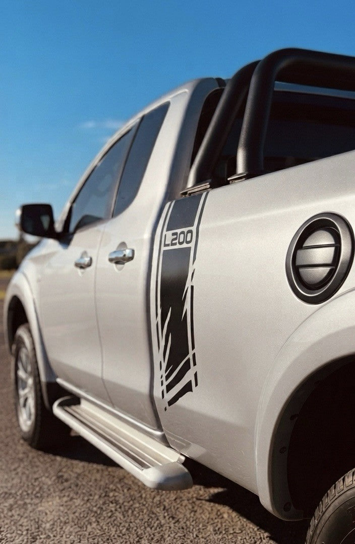 Mitsubishi L200 side stripes stickers decals graphics *Any Colour