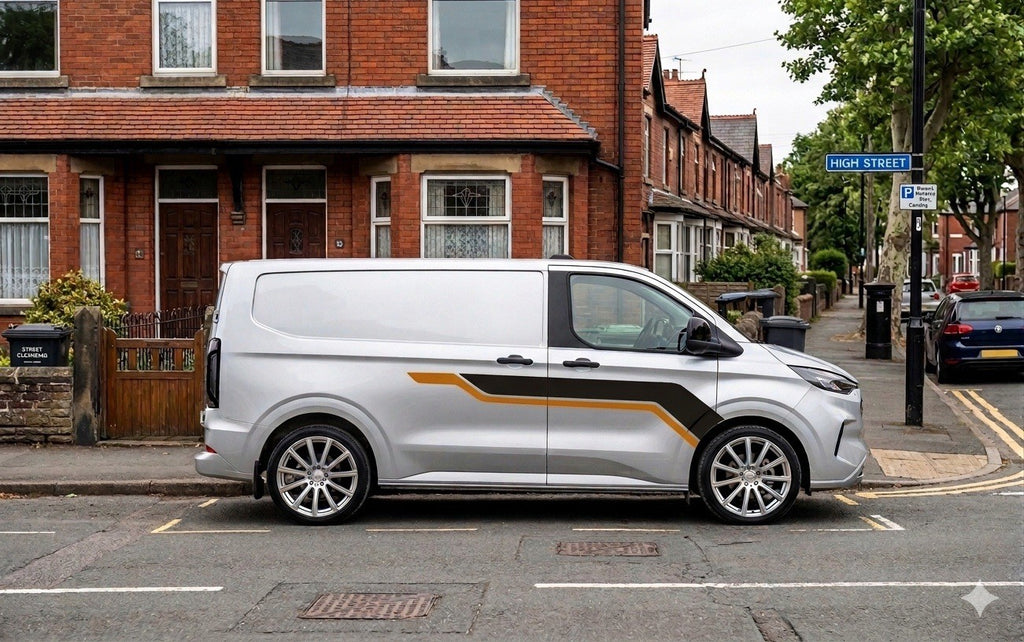 Ford Transit Custom Tourneo M sport 2x Side Stripes Decals Stickers