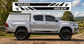 Toyota HILUX vinyl Stripes Stickers Decals Graphics. Sides. *Any Colour