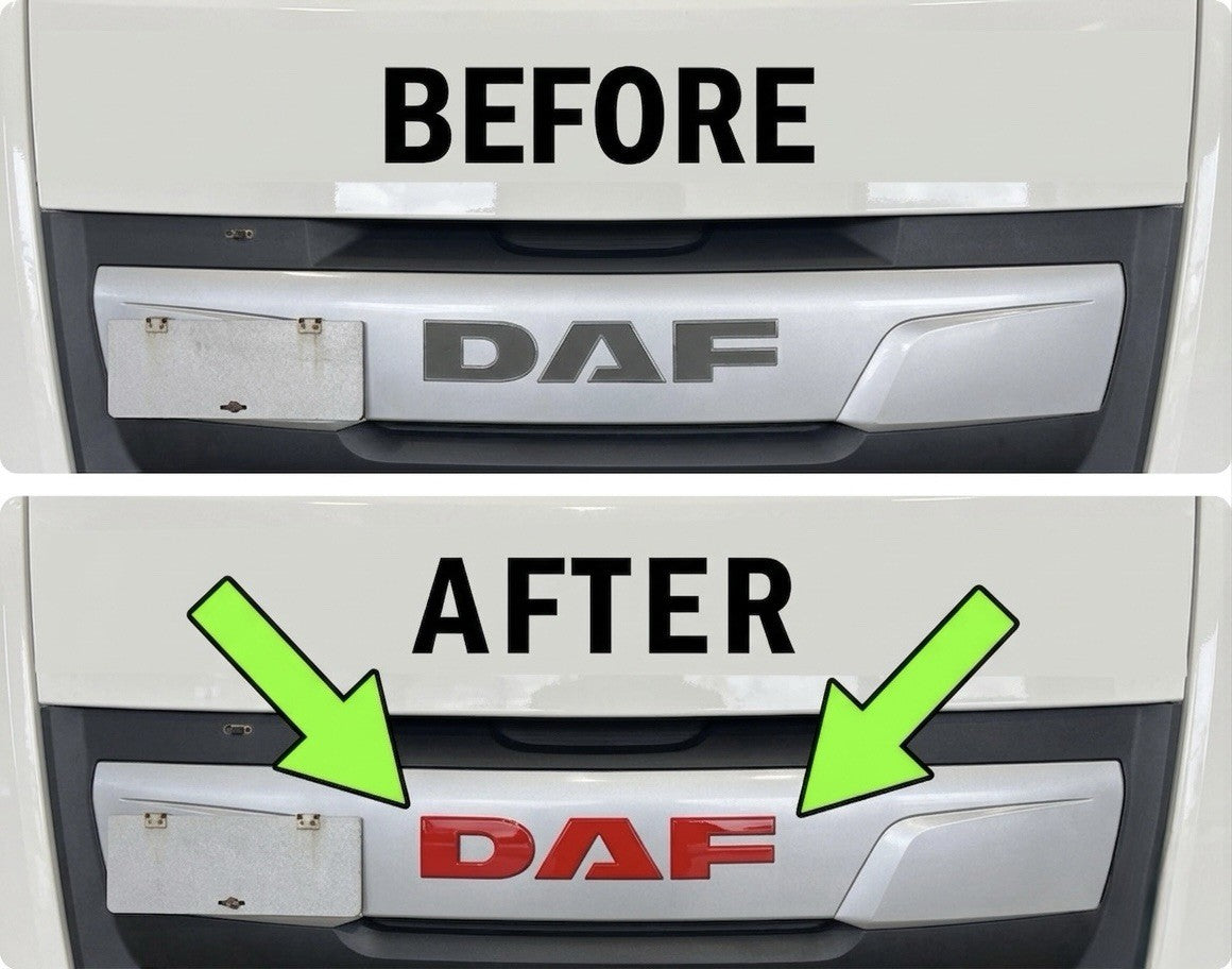 DAF XF  106 Front Cab sticker decal For 2018-23 truck *Any Colour.