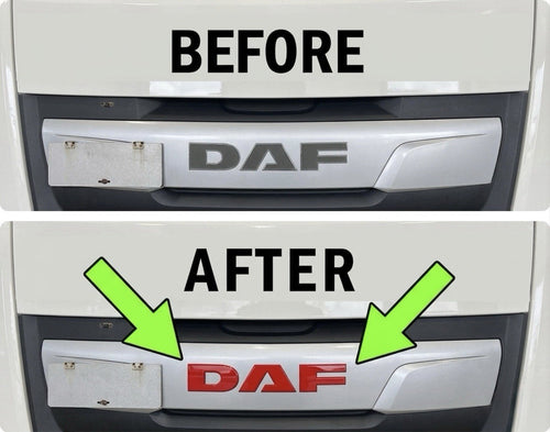 DAF XF  106 Front Cab sticker decal For 2018-23 truck *Any Colour.