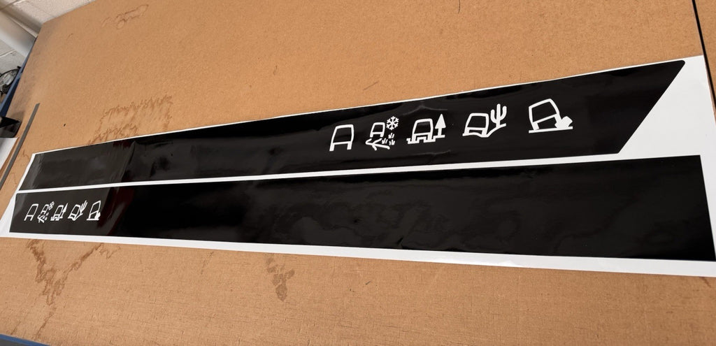 to fit LAND ROVER Discovery 2009-16 ALL TERRIAN DECALS STICKERS STRIPES