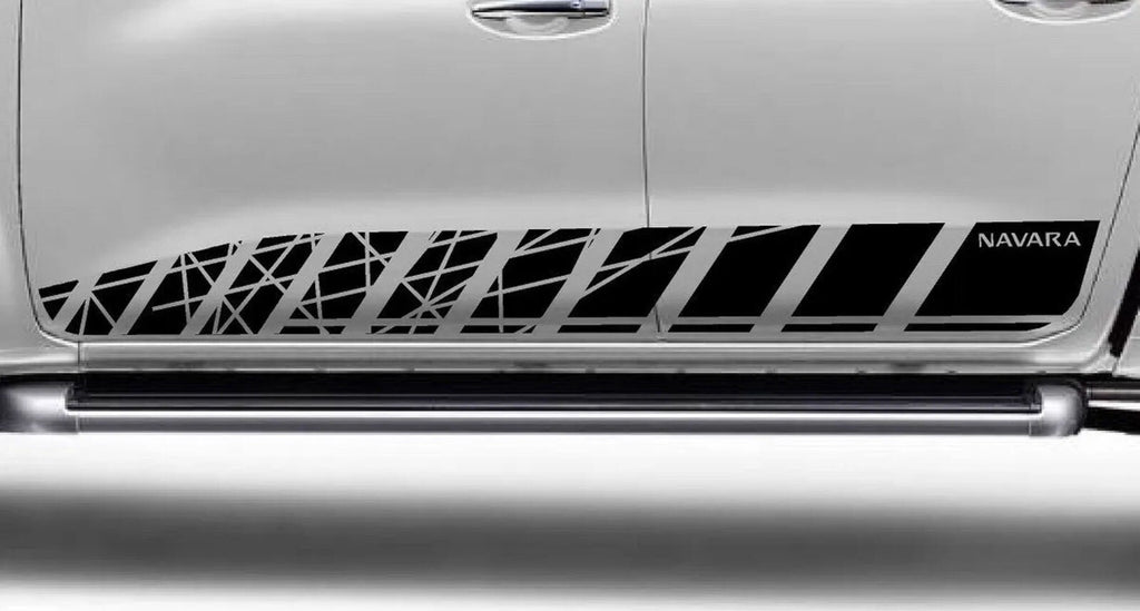 Fits Nissan NP300 NAVARA 2016-21 side stripes decal graphics Decals