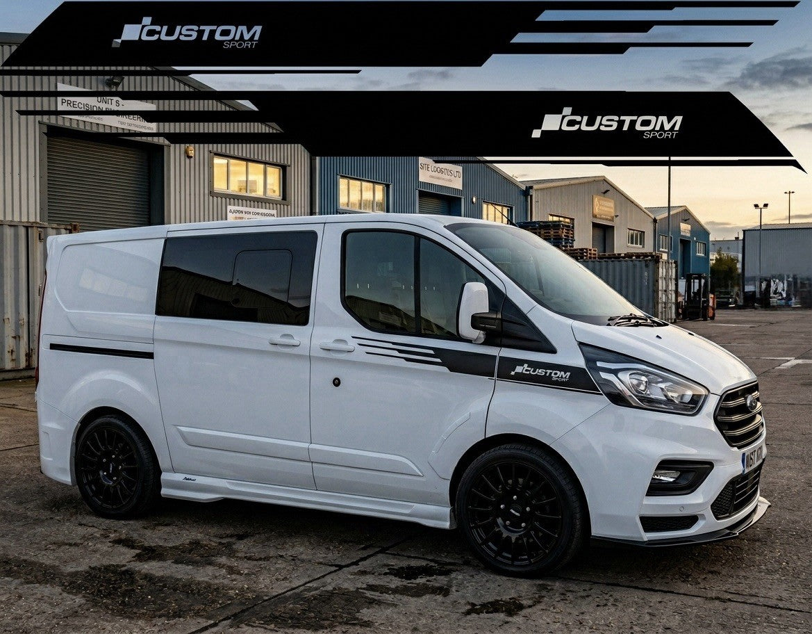 FORD TRANSIT CUSTOM SPORT VAN SIDE DECALS VINYL STICKERS GRAPHICS